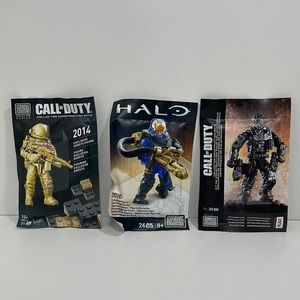 Mega Bloks Exclusive Figures Halo and Call of duty Lot of 3